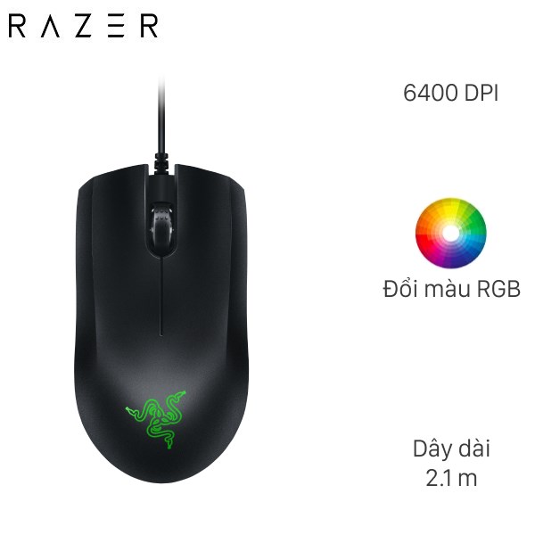 Chuột Có Dây Gaming và Lót Chuột Razer Abyssus Lite-Razer Goliathus Mobile Construct Edition