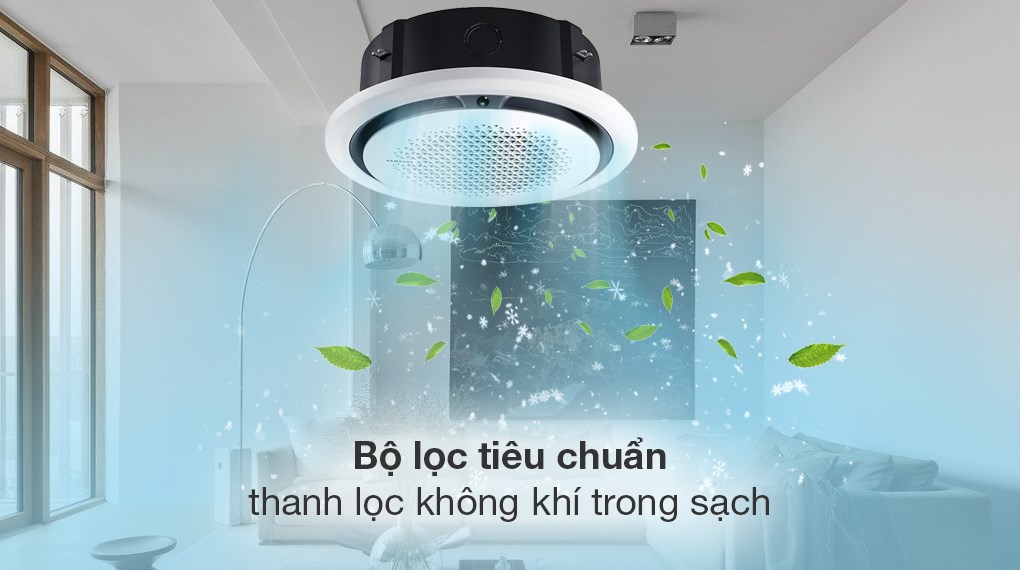 Máy lạnh âm trần Cassette 360 độ Samsung Inverter 4 HP AC120TN4PKC/EA 3 Pha - Khả năng lọc không khí