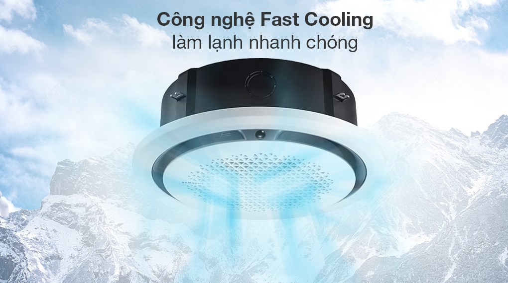 Máy lạnh âm trần Cassette 360 độ Samsung Inverter 4 HP AC120TN4PKC/EA 3 Pha - Công nghệ làm lạnh