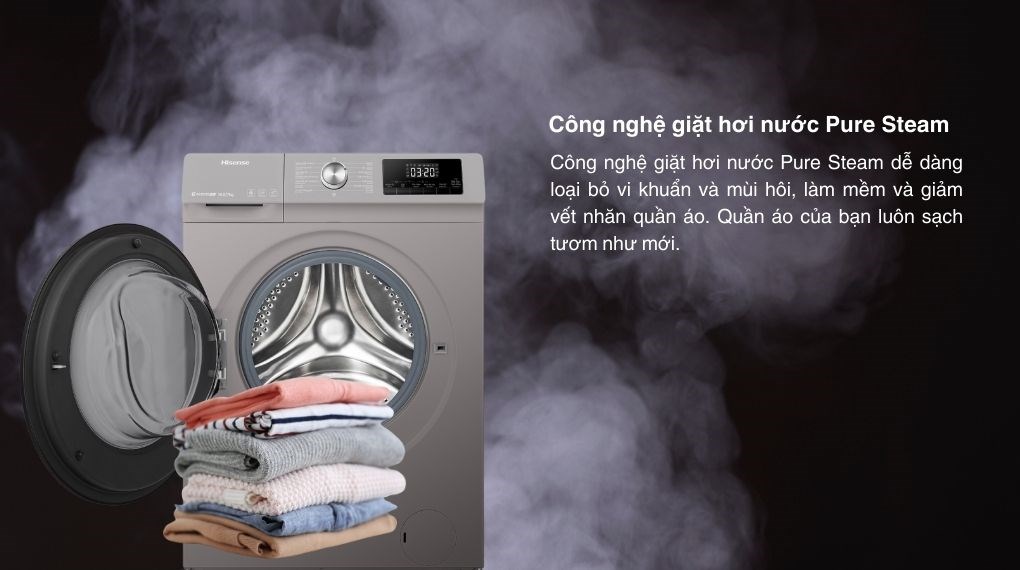 áy giặt sấy Hisense Inverter giặt 10.5 kg - sấy 7 kg WDQA1043BT - Công nghệ